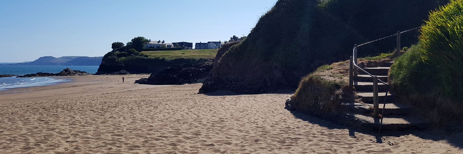 Aberporth Beach Steps - Estyn Y Mor Cottage